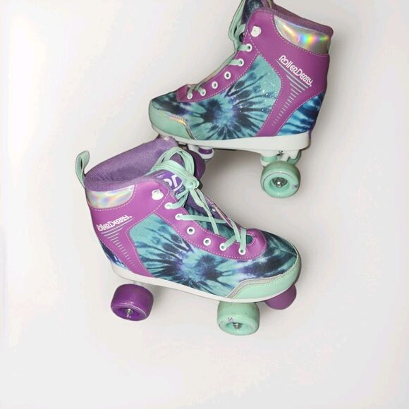 Roller Derby Roller Skates Girls Size 3-6 Adjustable Purple Splash - Picture 1 of 5